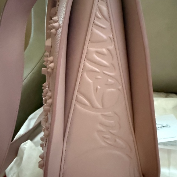 Christian Louboutin Blush Pink Studded Satchel - Picture 3 of 15